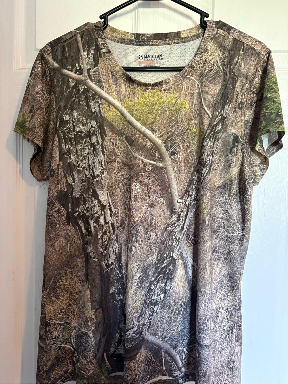 Magellan Outdoors Women's Short Sleeve Camo Tee - Brown Green